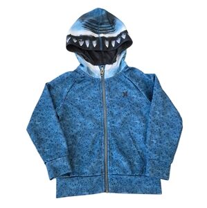 Hurley Shark Zip-Up Hoodie Sweatshirt